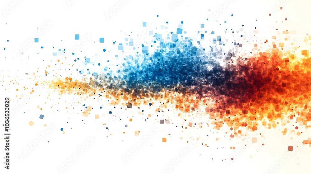 Vibrant Pixel Explosion Abstract Background Design Vibrant Pixel Explosion Abstract Background Design