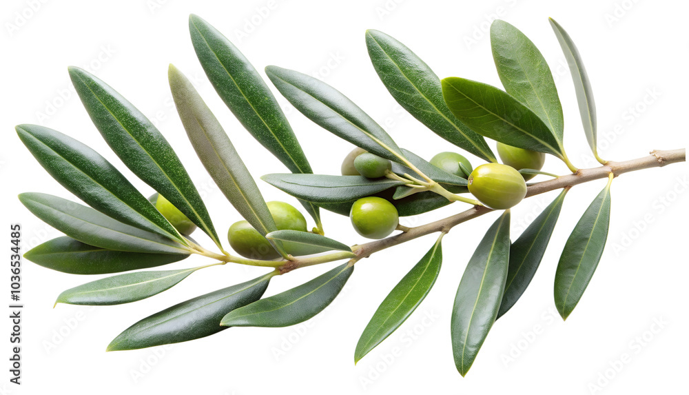 Olive Branch with Leaves and Olives Isolated on a transparent background Olive Branch with Leaves and Olives Isolated on a transparent background