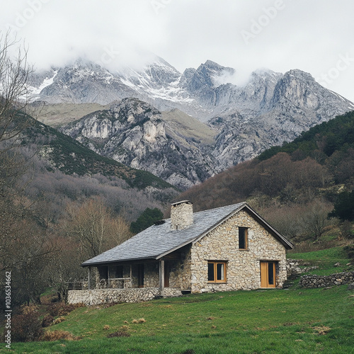 house in the mountains