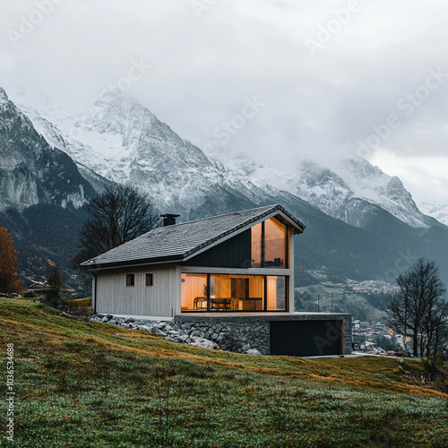 house in the mountains