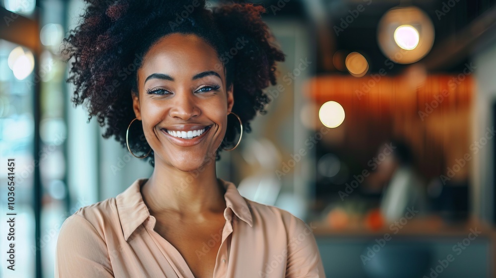 Obraz premium A businesswoman championing customer-centricity in business operations.