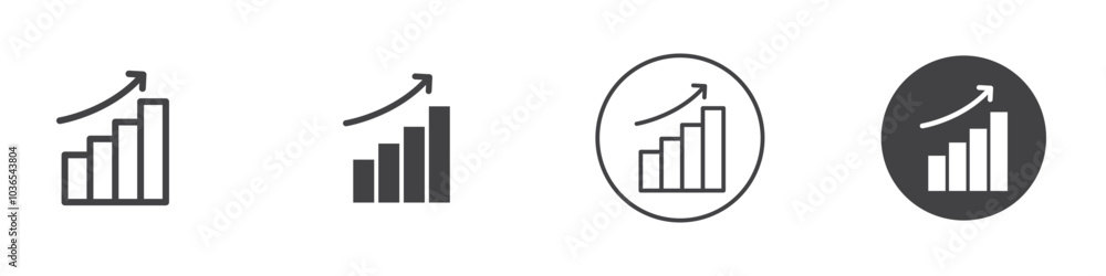 Chart icon Thin line art isolated Chart icon Thin line art isolated