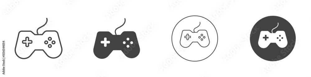Gamepad icon Thin line art isolated Gamepad icon Thin line art isolated