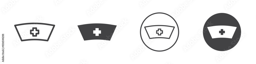 Nurse icon Thin line art isolated Nurse icon Thin line art isolated