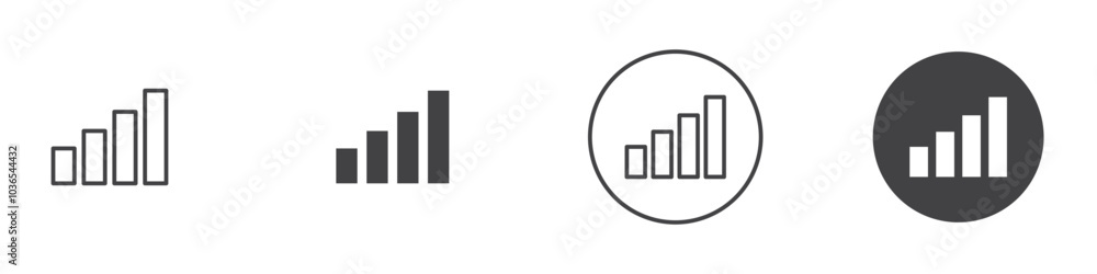 Signal icon Thin line art isolated Signal icon Thin line art isolated