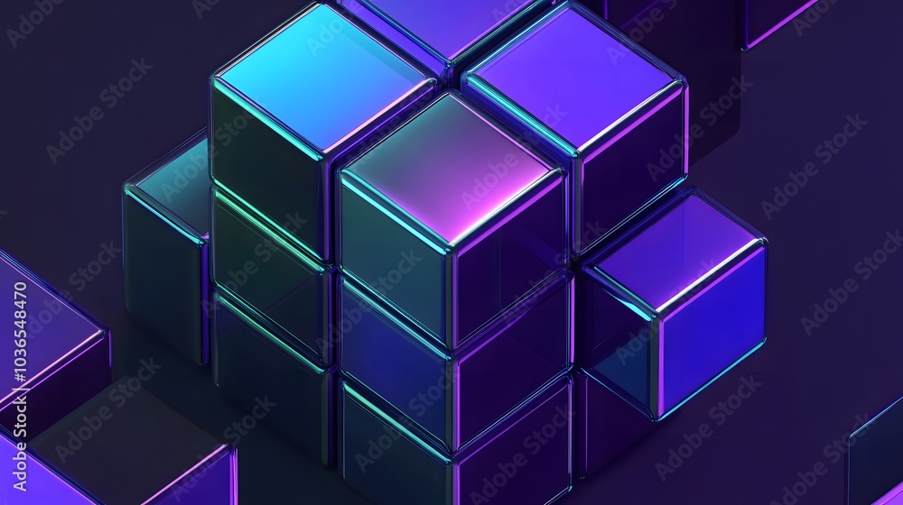 Abstract 3d rendering of geometric shapes. Composition with squares. Cube design. Modern background for poster, cover, branding, banner, placard Abstract 3d rendering of geometric shapes. Composition with squares. Cube design. Modern background for poster, cover, branding, banner, placard
