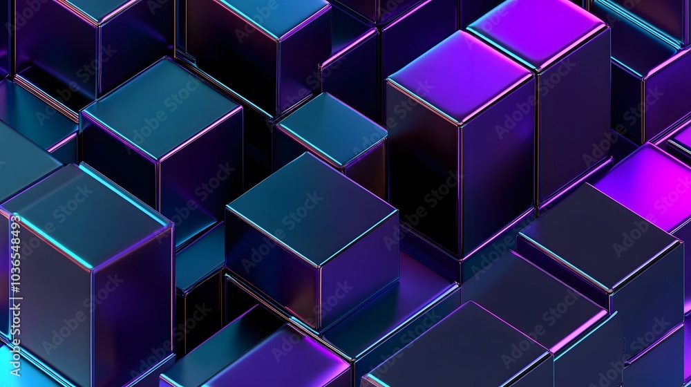 Abstract 3d rendering of geometric shapes. Composition with squares. Cube design. Modern background for poster, cover, branding, banner, placard Abstract 3d rendering of geometric shapes. Composition with squares. Cube design. Modern background for poster, cover, branding, banner, placard