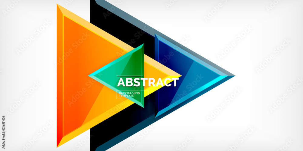 Abstract background - glossy triangles. Vector Illustration For Wallpaper, Banner, Background, Card, Book Illustration, landing page Abstract background - glossy triangles. Vector Illustration For Wallpaper, Banner, Background, Card, Book Illustration, landing page