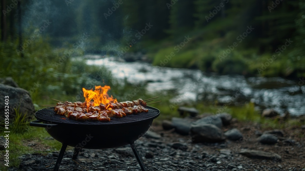 Barbecue by the River. Barbecue by the River.