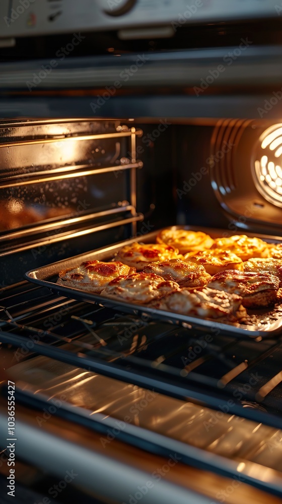 Golden Brown Baked Pastries in an Oven Golden Brown Baked Pastries in an Oven