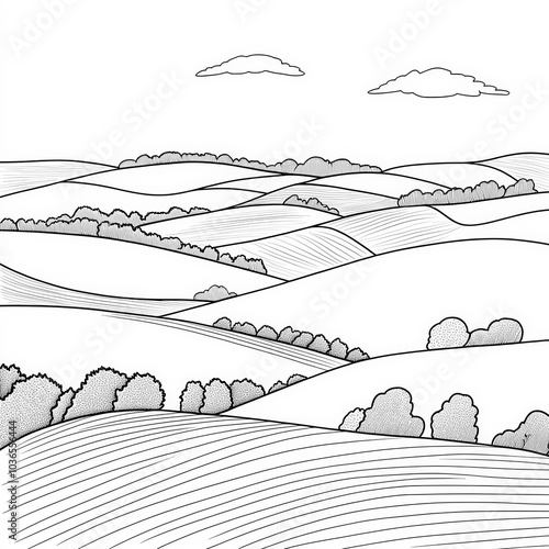 A beautiful landscape with ...