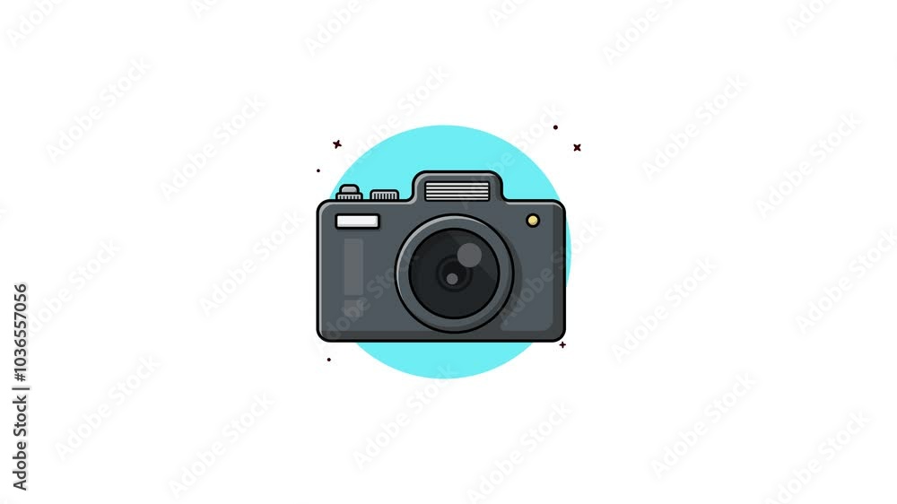 4k Black Camera Animation Video 4k Black Camera Animation Video