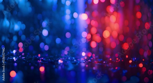 colorful sparkling light and bokeh blurred abstract background