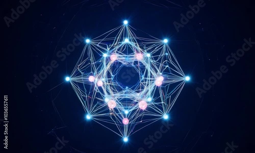 abstract line and sound wave for futuristic technology for music geometrical blue tunnel 