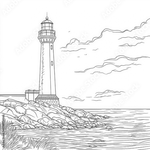 A picturesque lighthouse by...