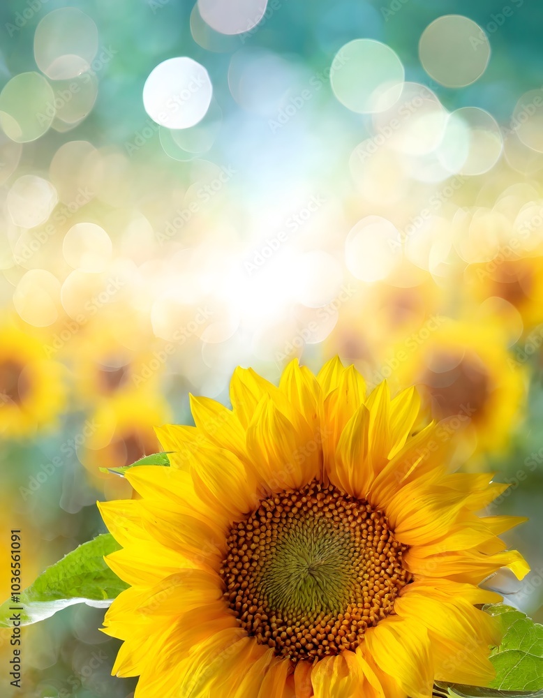 Obraz premium beautiful sunflower background