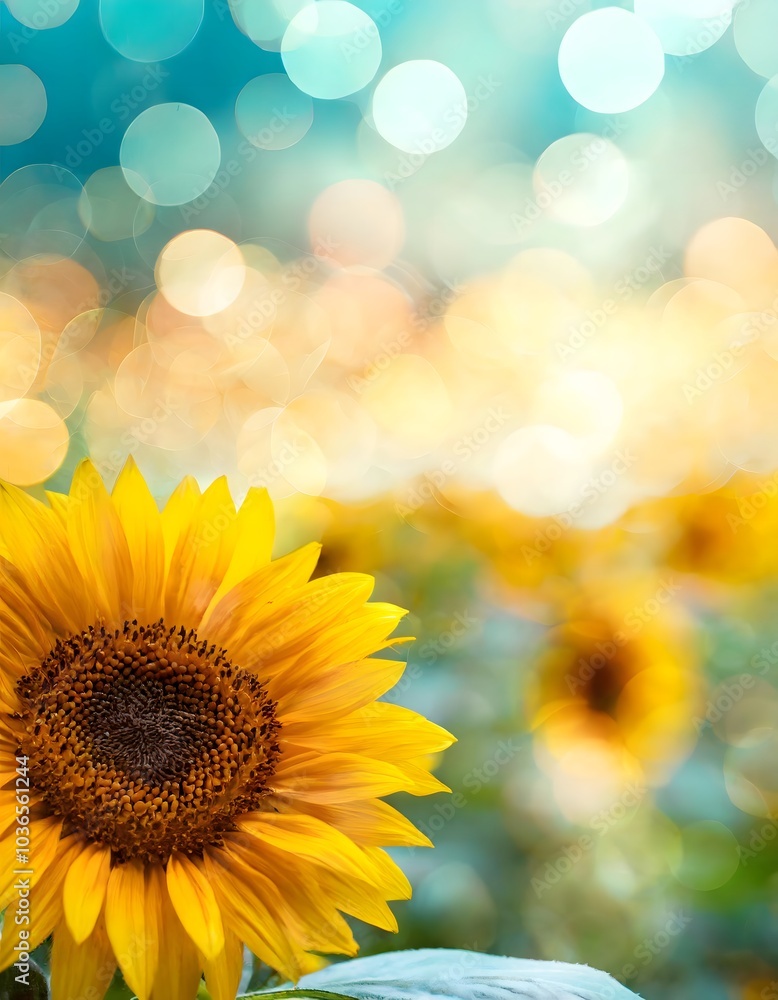 Obraz premium beautiful sunflower background