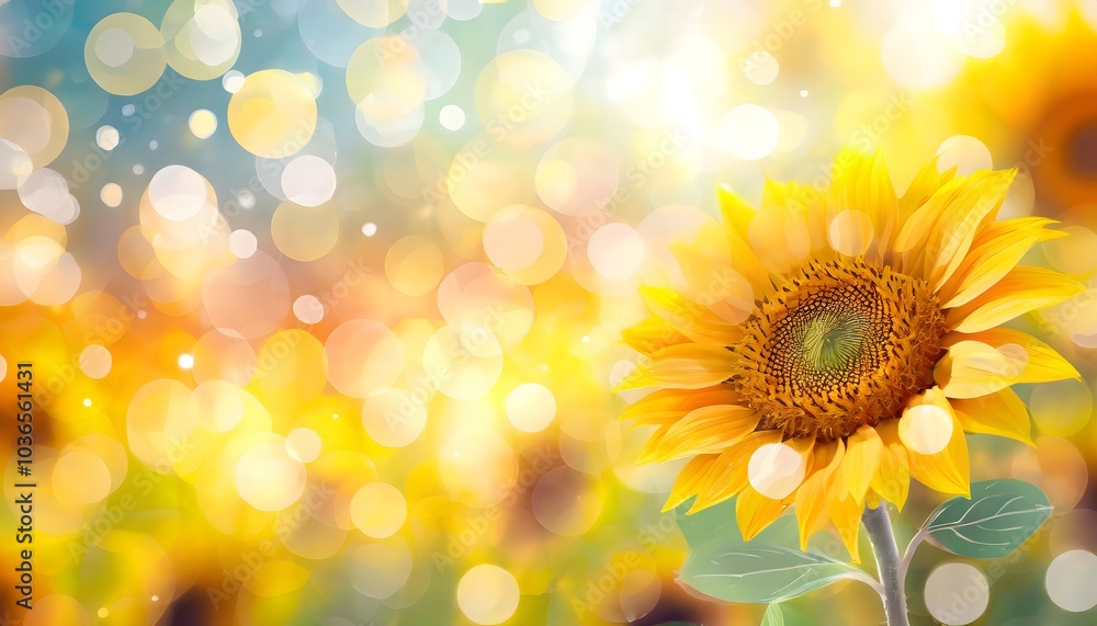 Obraz premium beautiful sunflower background