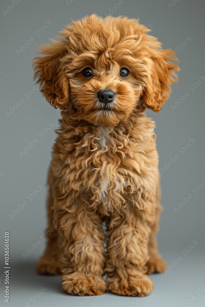 Happy Poodle Dog Studio Shot Happy Poodle Dog Studio Shot