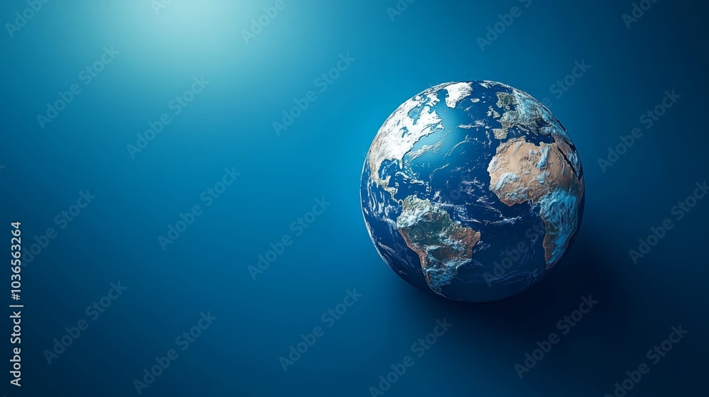 Simple Minimalist Globe Design with Earth Outline Simple Minimalist Globe Design with Earth Outline