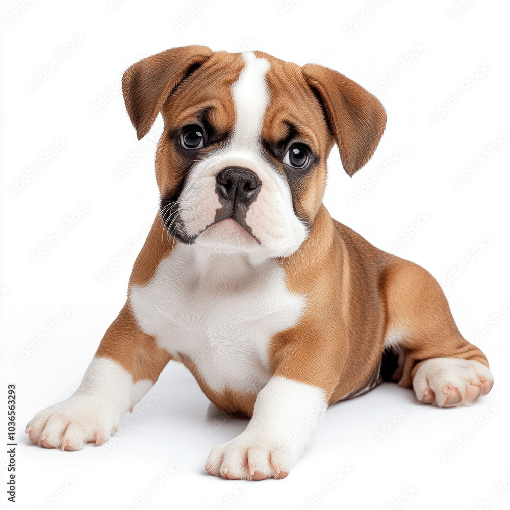 English Bulldog Puppy Isolated English Bulldog Puppy Isolated