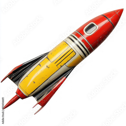 Toy Rocket Isolated