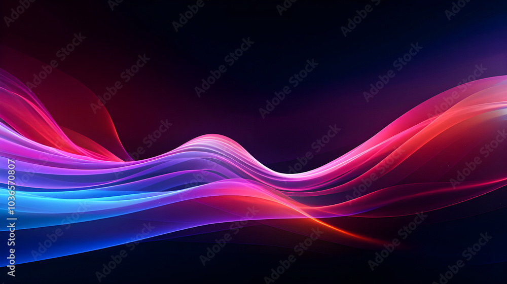 Photo Glow Flow big neon wave background Photo Glow Flow big neon wave background