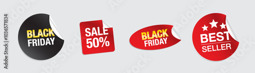 Boost your marketing with this stylish Set of Sale Labels! Designed to grab attention, these labels are perfect for promotions. Download now to enhance your sales strategy and attract more customers!