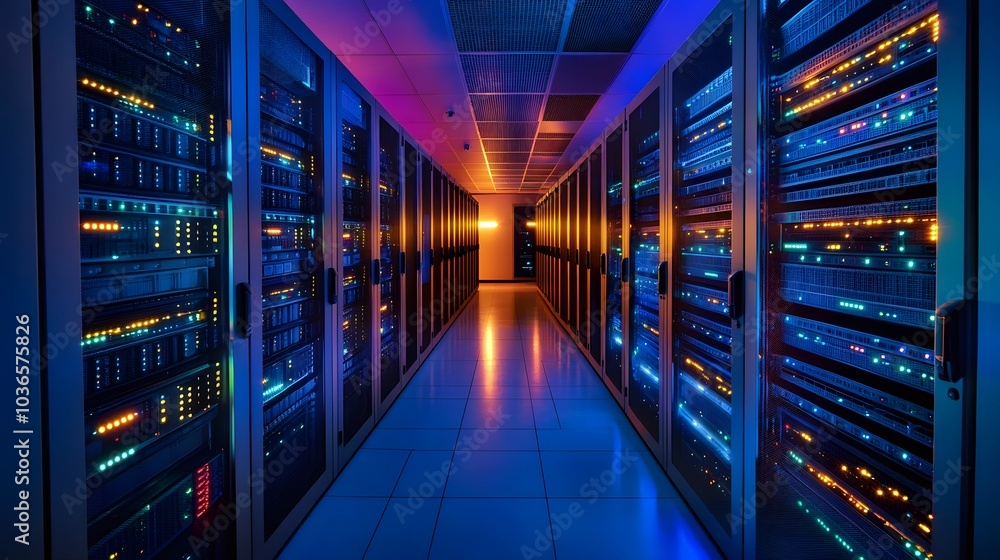 Fototapeta premium Server room. 