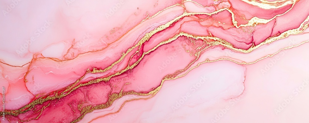 Elegant abstract art featuring flowing shades of pink and gold, perfect for modern design projects. Elegant abstract art featuring flowing shades of pink and gold, perfect for modern design projects.