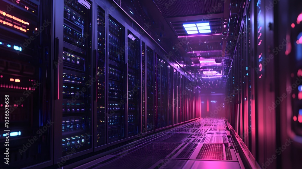 Fototapeta premium Server room. 