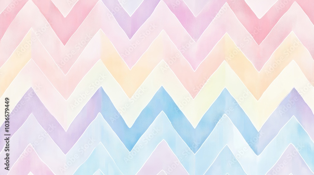 Pastel zigzag stripe pattern vector illustration Versatile geometric design suitable for fabric graphics scarves children s clothing cards prints covers wrapping and decor Pastel zigzag stripe pattern vector illustration Versatile geometric design suitable for fabric graphics scarves children s clothing cards prints covers wrapping and decor