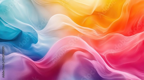 Colorful gradient abstract background featuring flowing waves High definition abstract wallpaper design