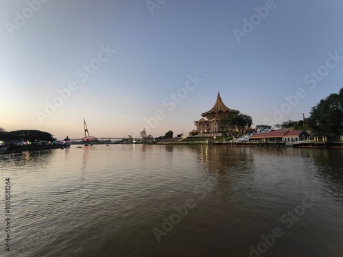 Sunset Rajang River