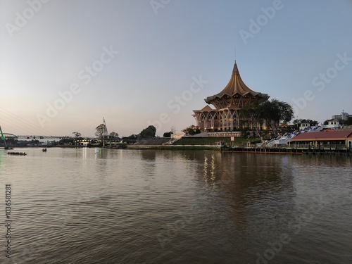 Sunset Rajang River