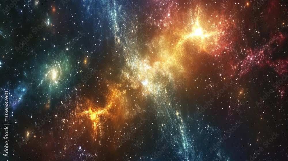 Beautiful stars in outer space depicted in 3D cartoon rendering High quality space background Beautiful stars in outer space depicted in 3D cartoon rendering High quality space background