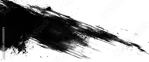 Vector brush stroke scratch and texture elements for design.