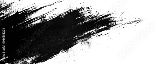 Vector brush stroke scratch and texture elements for design.