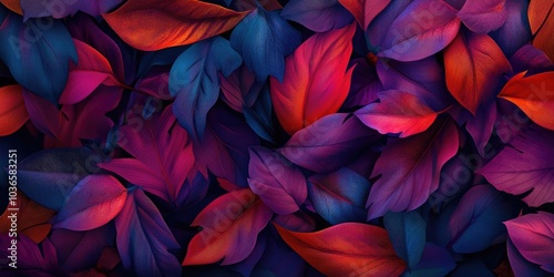 Wallpaper Mural Autumn foliage and textures captured in vibrant colors, Vibrant autumn colors and textures in foliage Torontodigital.ca