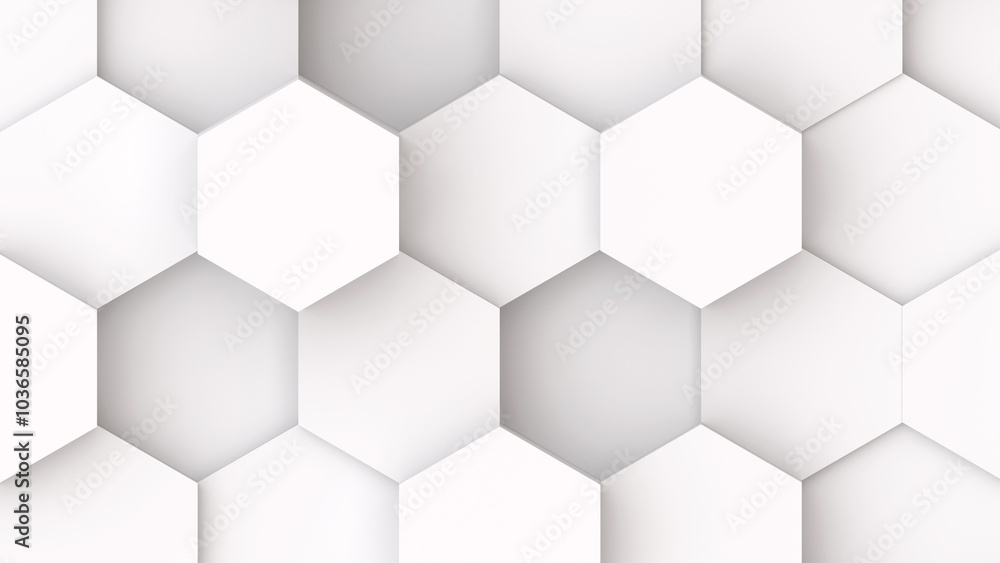 White hexagons geometric background, minimal honeycomb pattern wallpaper. White hexagons geometric background, minimal honeycomb pattern wallpaper.