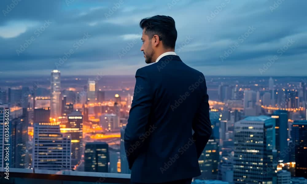 man looking at the city, person in the city man looking at the city, person in the city