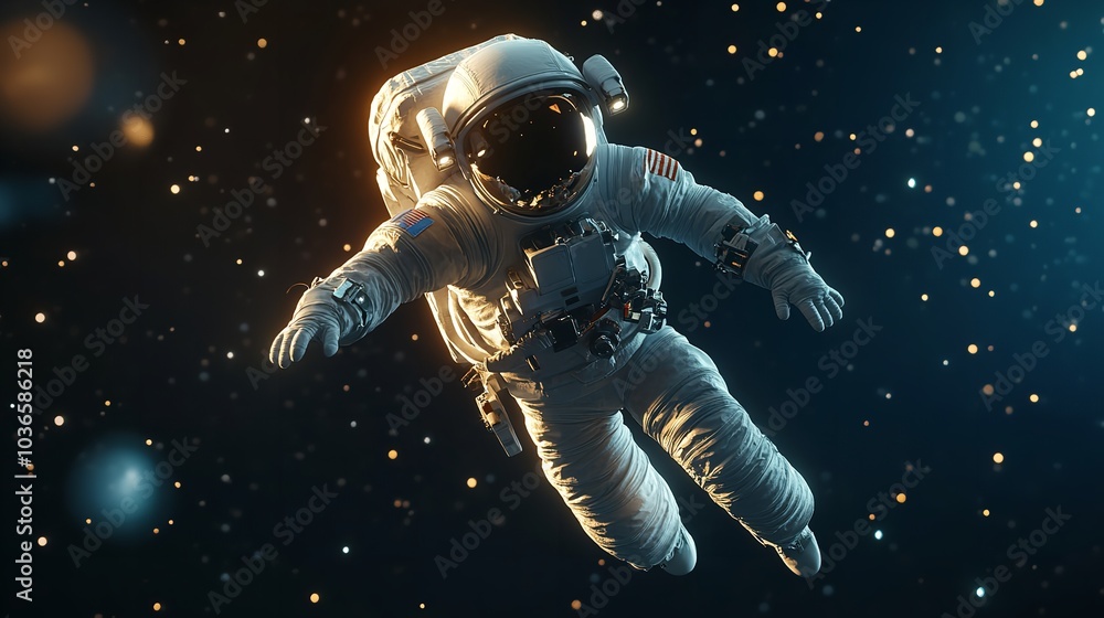 unrecognizable astronaut in protective Extravehicular Mobility Unit with backpack and reflecting helmet**** unrecognizable astronaut in protective Extravehicular Mobility Unit with backpack and reflecting helmet****
