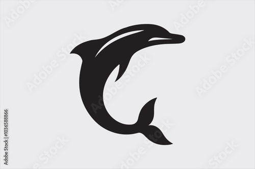 A Minimalist Dolphin Logo Design.