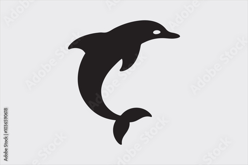 A Minimalist Dolphin Logo Design.