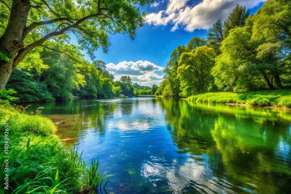 Escape to a tranquil riverbank haven where serenity reigns. Escape to a tranquil riverbank haven where serenity reigns.