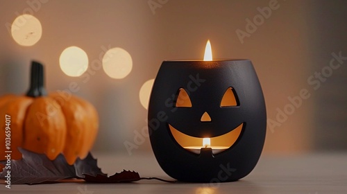 Gothic-inspired, eerie Halloween décor with a joyous atmosphere photo