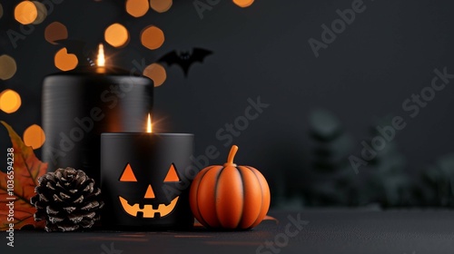 Gothic-inspired, eerie Halloween décor with a joyous atmosphere photo