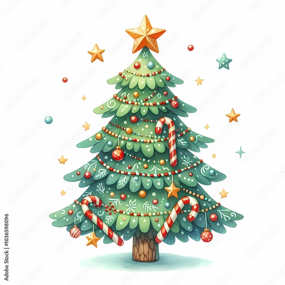 christmas tree with gifts isolated on white background christmas tree with gifts isolated on white background
