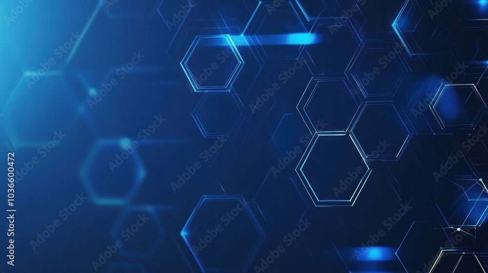 Abstract Digital Hexagon Pattern Abstract Digital Hexagon Pattern