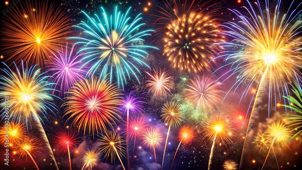 Fireworks. happy new year concept Fireworks. happy new year concept